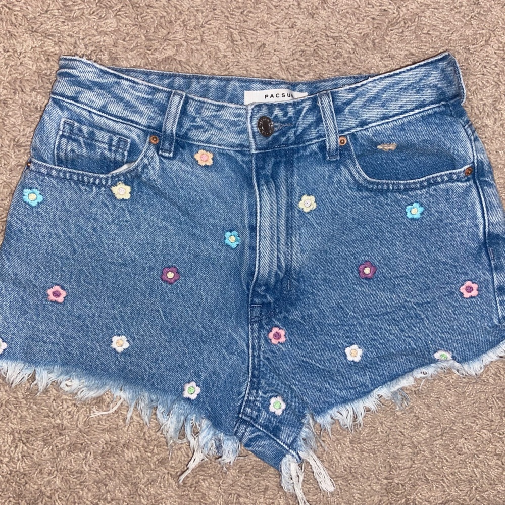 Pacsun High Rise Festival jean shorts | Size 25